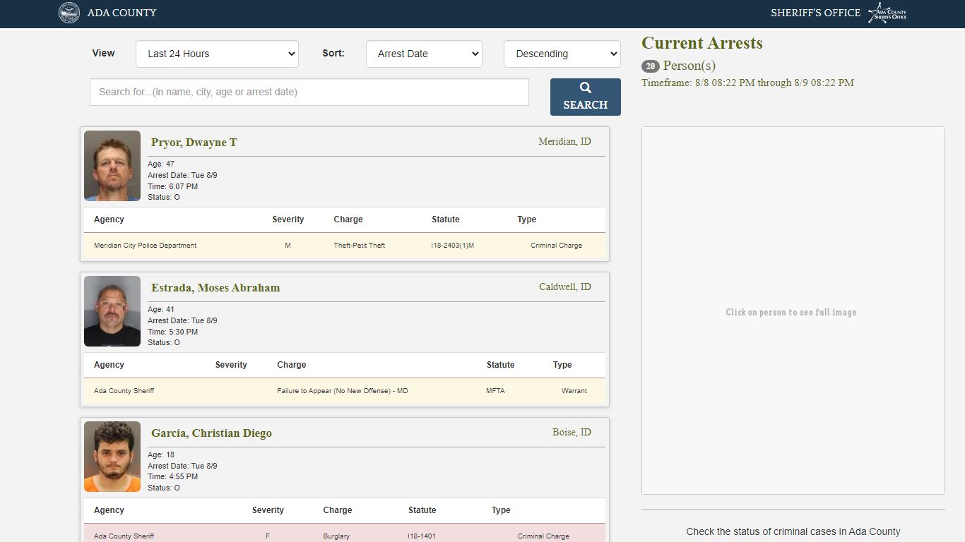 Arrests - apps.adacounty.id.gov